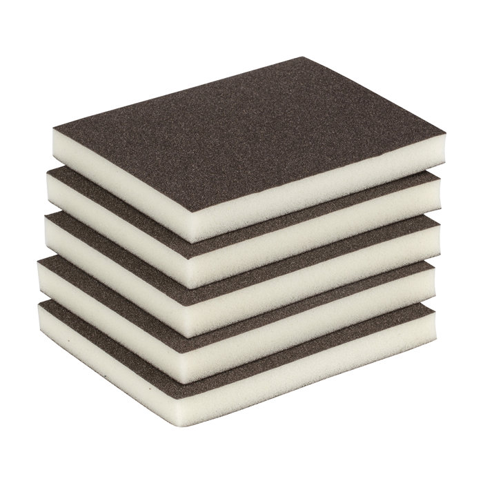 Slibesvamp korn 100 - 10 x 12 mm 5 stk.